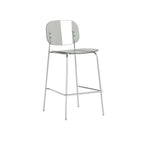 Modern Metal Counter Height Acrylic Bar Stools
