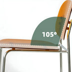 Modern Metal Counter Height Acrylic Bar Stools
