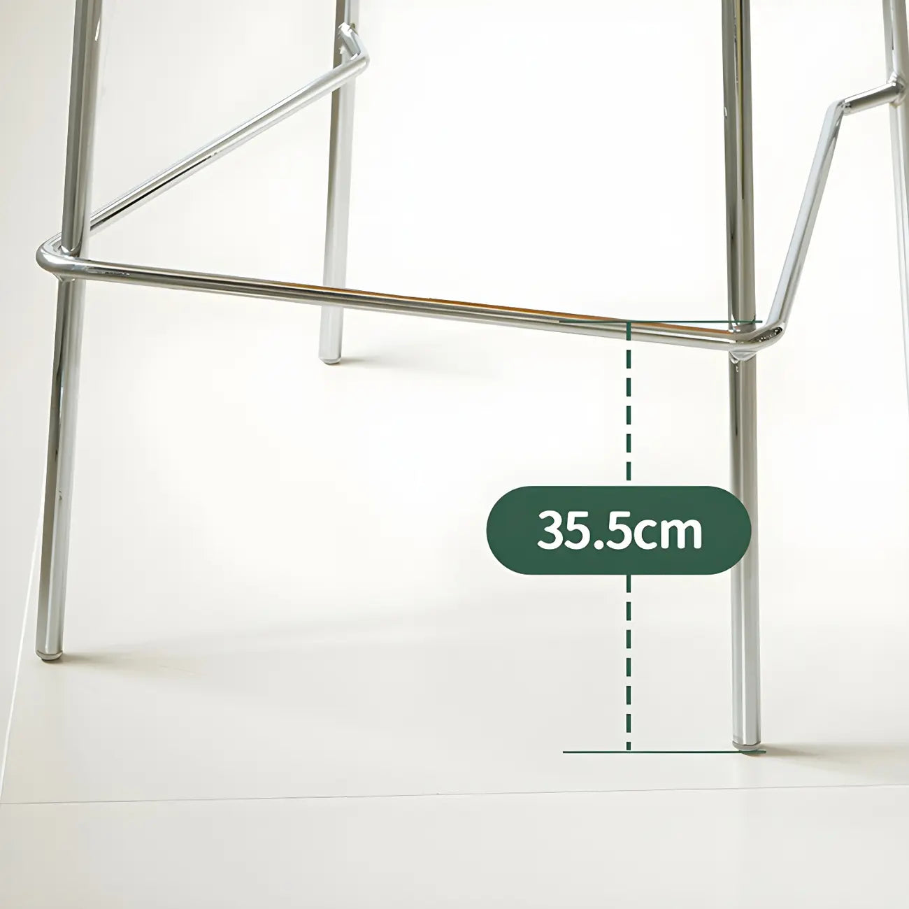 Modern Metal Counter Height Acrylic Bar Stools