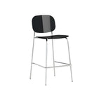 Modern Metal Counter Height Acrylic Bar Stools