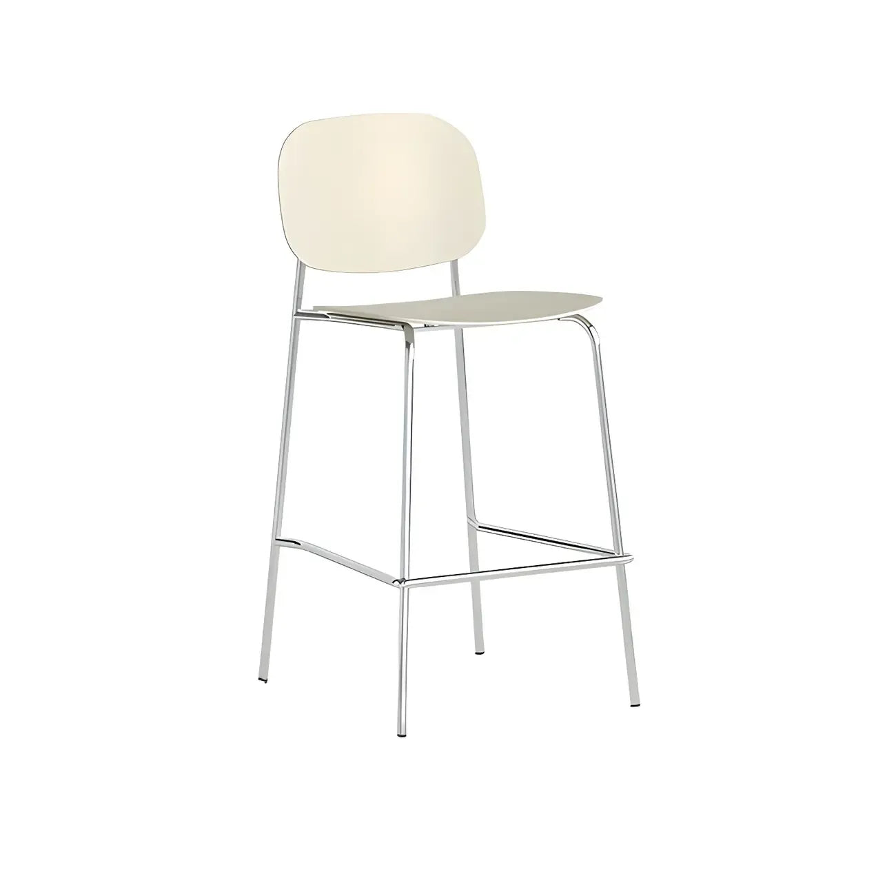 Modern Metal Counter Height Acrylic Bar Stools