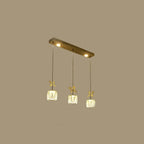 Elegant Modern Crystal Island Pendant Light for Kitchen