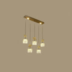 Elegant Modern Crystal Island Pendant Light for Kitchen