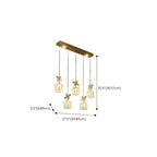 Elegant Modern Crystal Island Pendant Light for Kitchen