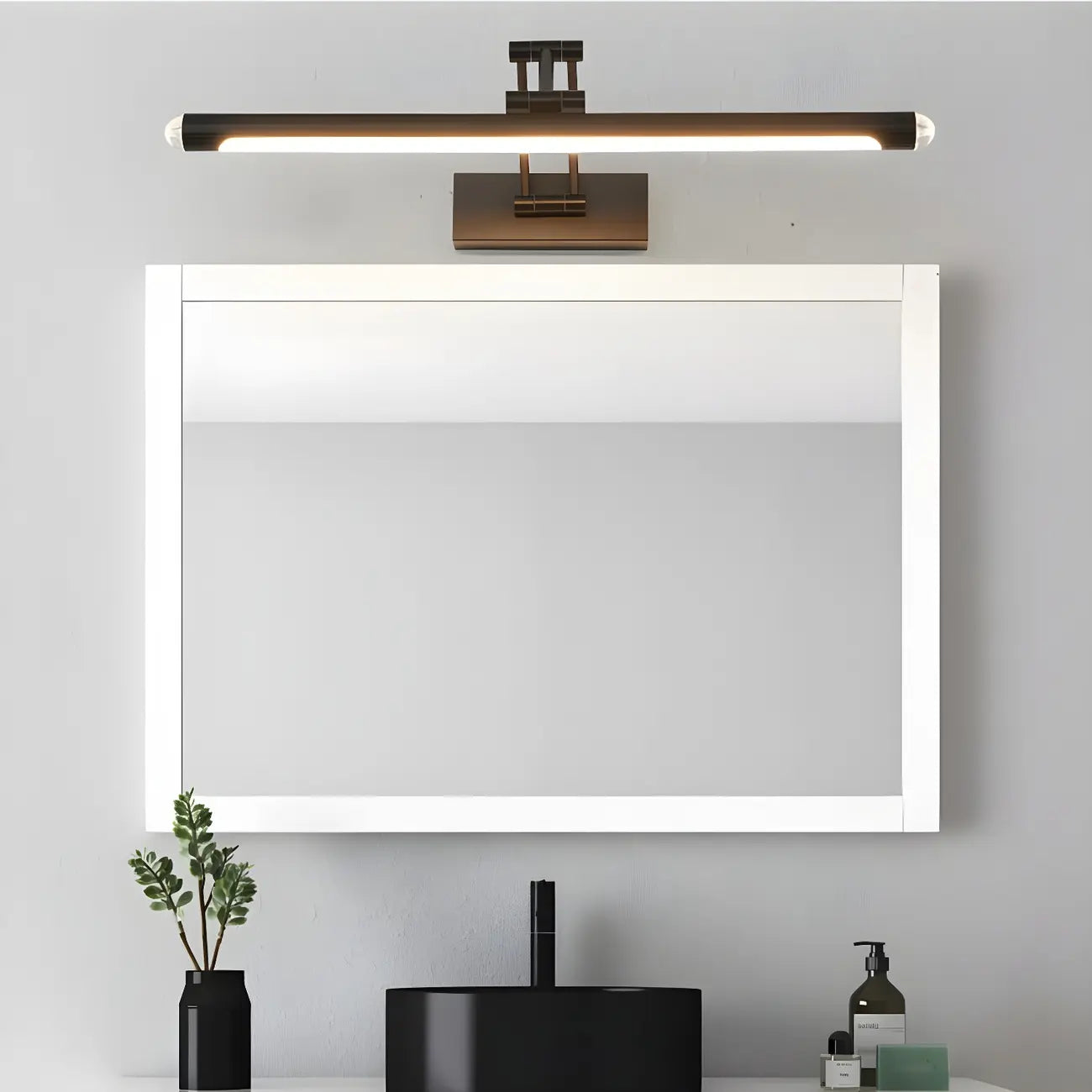 Adjustable Rectangular Bathroom LED Vanity Mirror Light