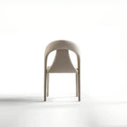 Modern Faux Leather Curved Back Armless Dining Chair Set of 2