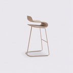 Industrial Plastic Steel Frame Low Back Armless Bar Stool