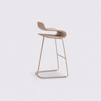 Industrial Plastic Steel Frame Low Back Armless Bar Stool