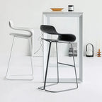 Industrial Plastic Steel Frame Low Back Armless Bar Stool