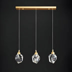 3-Light Modern Crystal Island Pendant Light for Kitchen