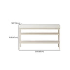 Elegant Oval Metal Cushioned Shoe Rack Bench
