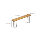 Stylish Sliver Base Wooden Bar Height Table for Pub