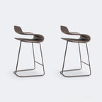 Industrial Plastic Steel Frame Low Back Armless Bar Stool
