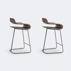 Industrial Plastic Steel Frame Low Back Armless Bar Stool