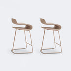 Industrial Plastic Steel Frame Low Back Armless Bar Stool