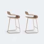 Industrial Plastic Steel Frame Low Back Armless Bar Stool