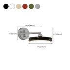 2-Layer Round Swing Arm LED Wall Light Fixture for Bedroom