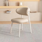 Modern Leather Wood Dining Chair Set of 2