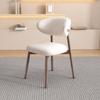 Modern Leather Wood Dining Chair Set of 2
