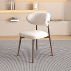 Modern Leather Wood Dining Chair Set of 2
