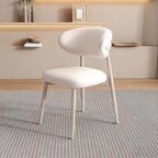 Modern Leather Wood Dining Chair Set of 2