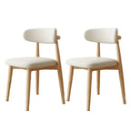 Mid-Century Modern Wooden Dining Chair Set of 2