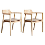 Mid Century Solid Wood Dining Chair Set of 2