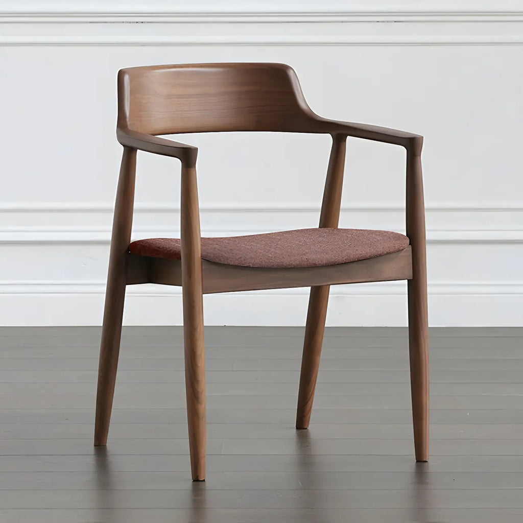 Mid Century Solid Wood Dining Chair Set of 2