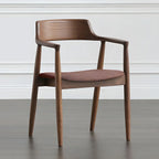 Mid Century Solid Wood Dining Chair Set of 2