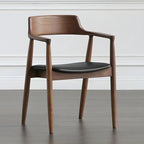 Mid Century Solid Wood Dining Chair Set of 2