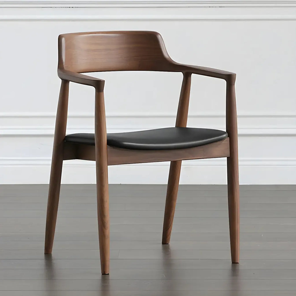 Mid Century Solid Wood Dining Chair Set of 2