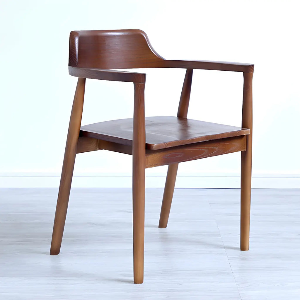 Mid Century Solid Wood Dining Chair Set of 2