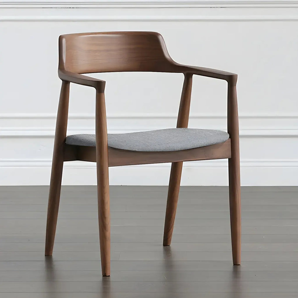 Mid Century Solid Wood Dining Chair Set of 2