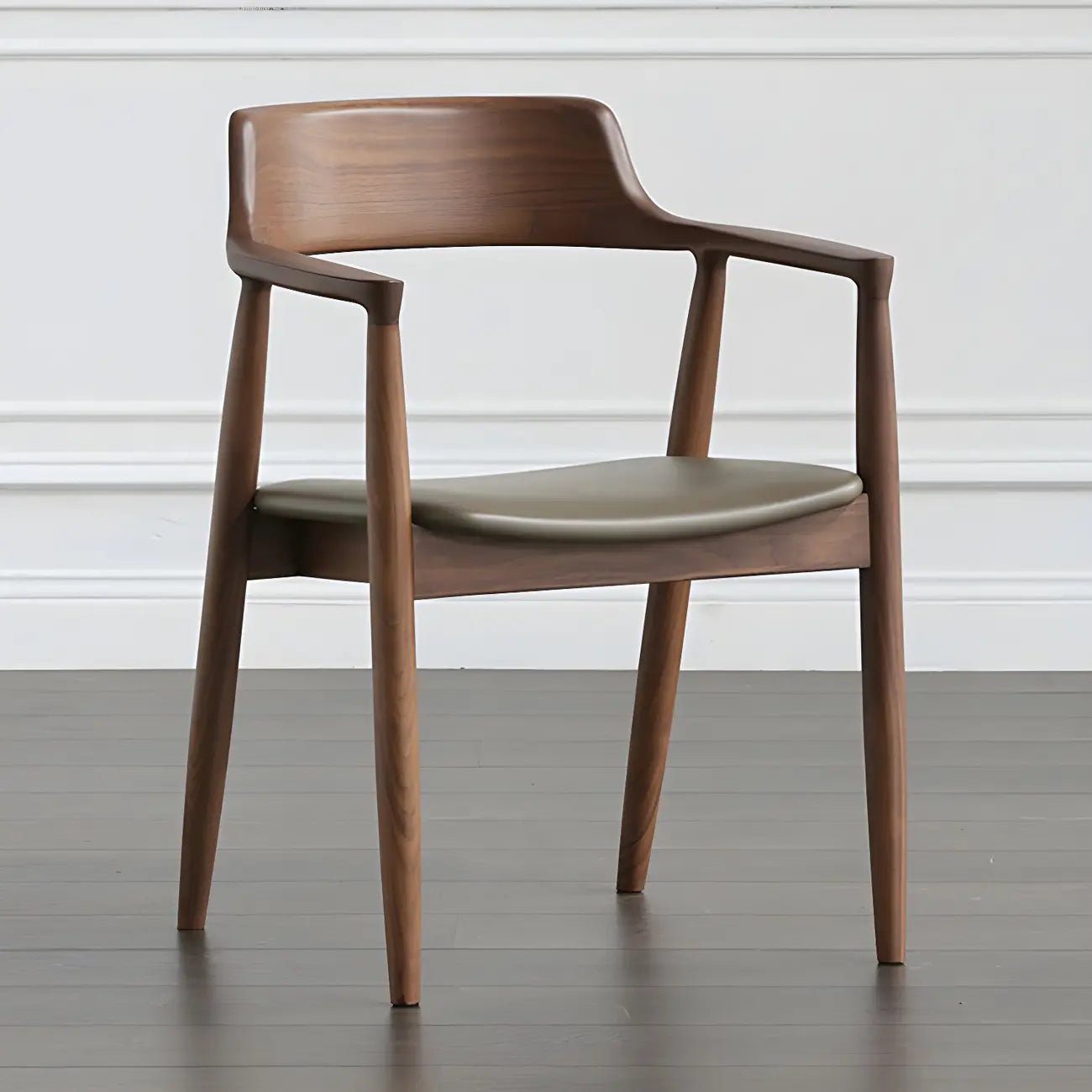 Mid Century Solid Wood Dining Chair Set of 2