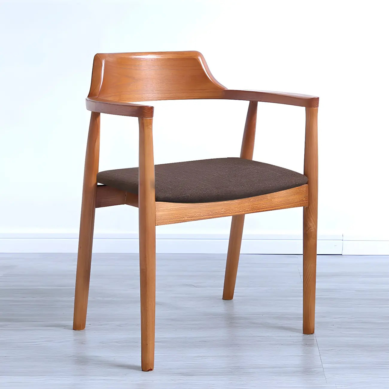 Mid Century Solid Wood Dining Chair Set of 2