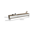 63 Modern Brown Rectangle 3-Drawer Pine Wood TV Stand