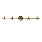 Elegant Metal Gold Vanity Light with Copper Shade for Bathroom