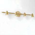 Elegant Metal Gold Vanity Light with Copper Shade for Bathroom