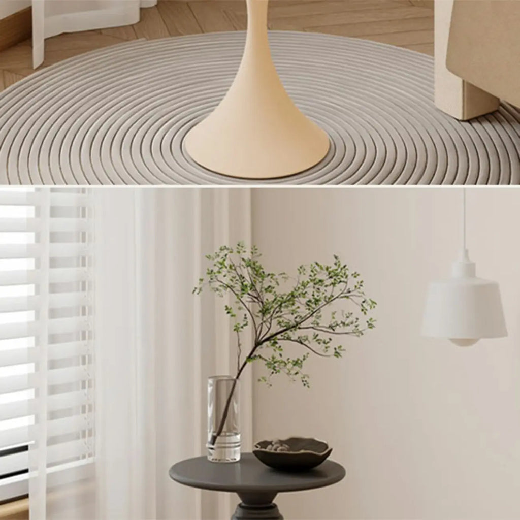 Durable Small Metal Round Pedestal End Table for Living Room