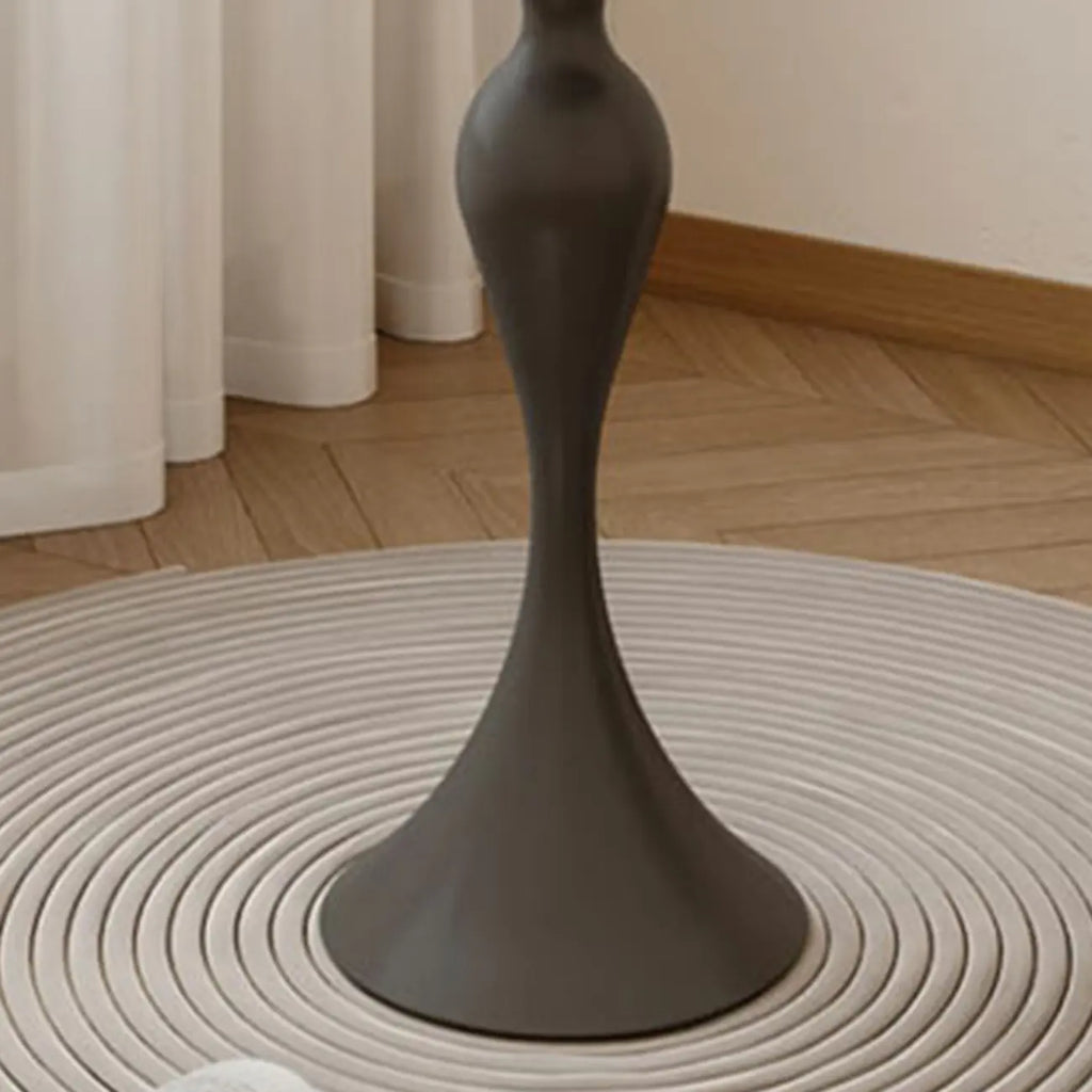 Durable Small Metal Round Pedestal End Table for Living Room