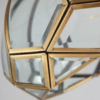 Colonial 8.5 Glass Semi Flush Ceiling Light for Living Room