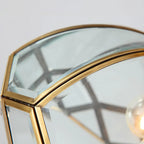Colonial 8.5 Glass Semi Flush Ceiling Light for Living Room