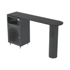 Modern Grey Stone Iron Storage Free Shape Bar Tables