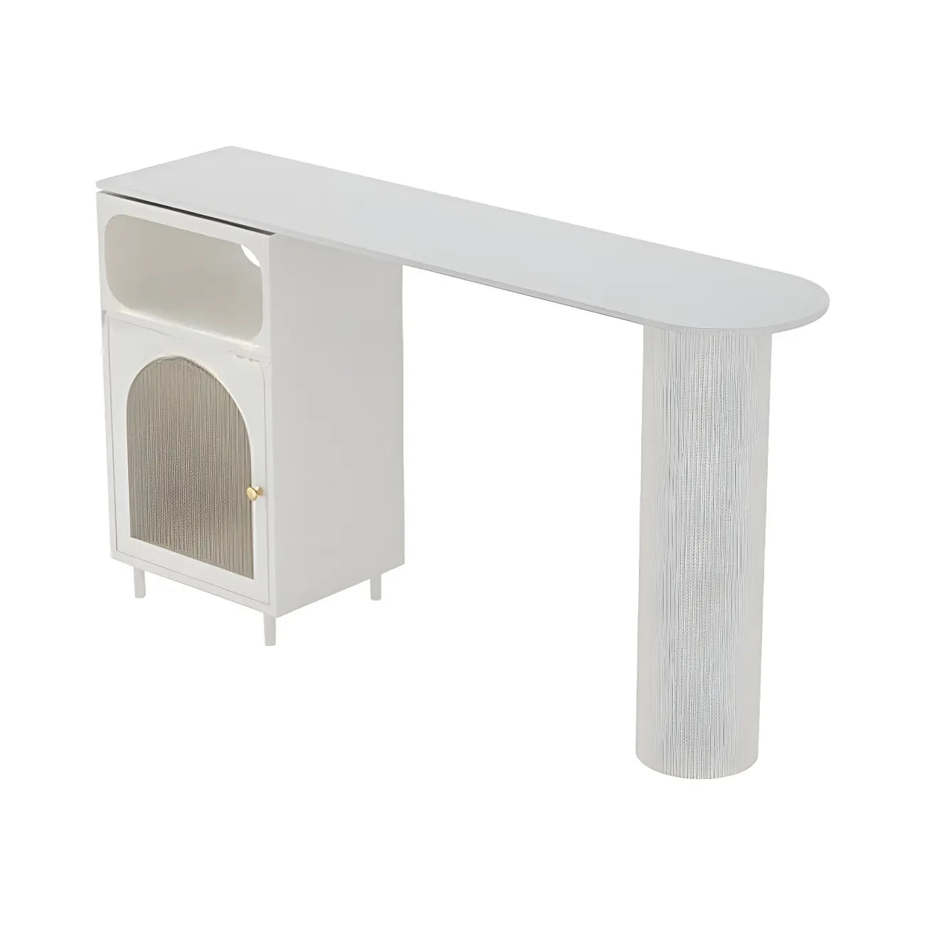 Modern Grey Stone Iron Storage Free Shape Bar Tables