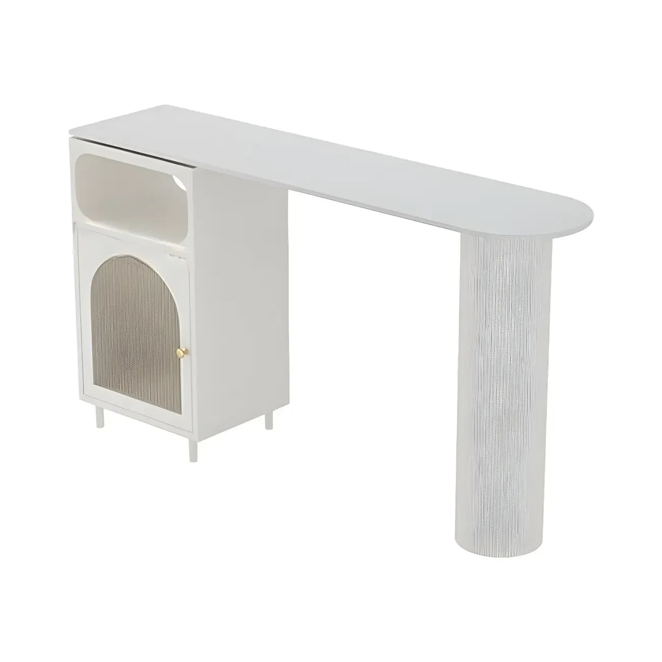 Modern Grey Stone Iron Storage Free Shape Bar Tables