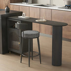 Modern Grey Stone Iron Storage Free Shape Bar Tables