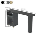 Modern Grey Stone Iron Storage Free Shape Bar Tables