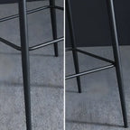 Bucket Faux Leather Wingback Counter Height Bar Stools