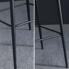 Bucket Faux Leather Wingback Counter Height Bar Stools