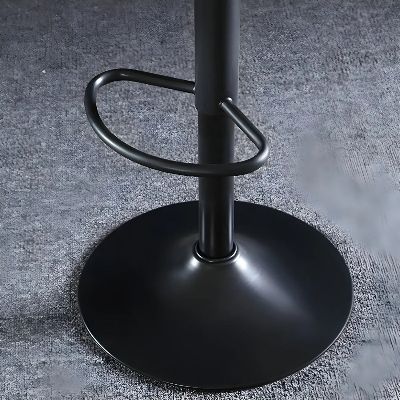 Traditional Leather Adjustable Bar Stools with Backrest for Home